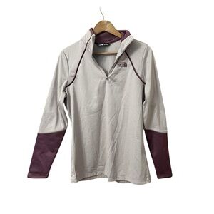 The North Face 1/4 Zip L Purple Two Tone Lilac Quarter Pullover Layer